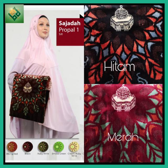 Sajadah Rabbani Panjang Motif Oleh Oleh Haji Umroh Wanita Pria Anak Remaja