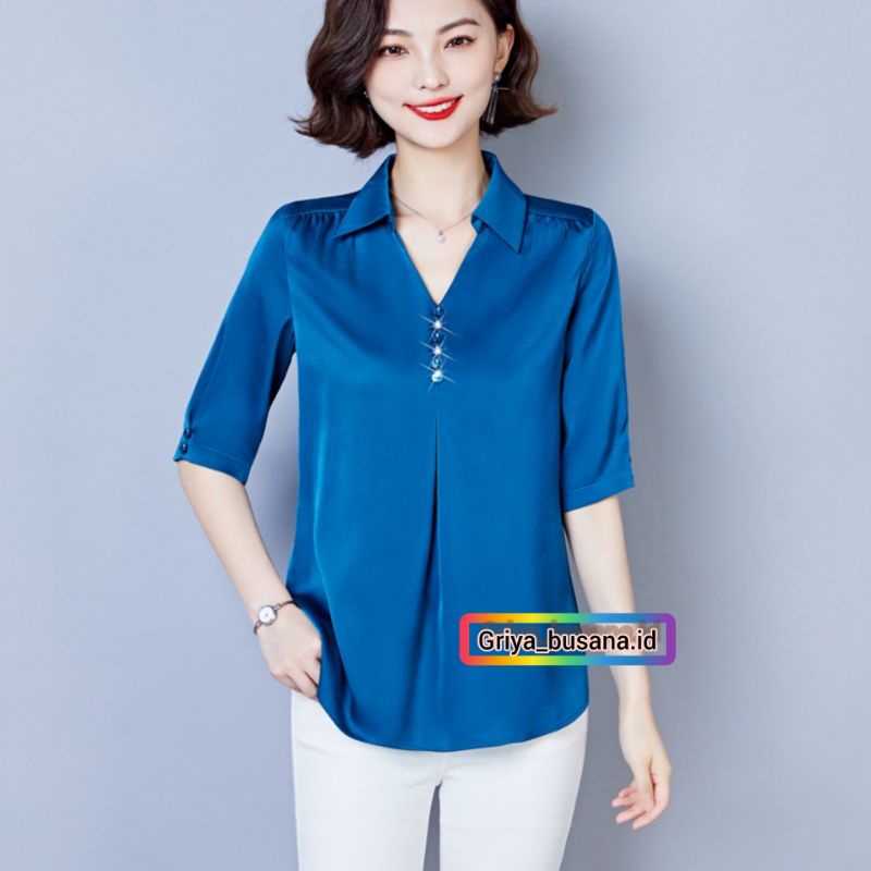 Baju Wanita Jooyeon Ariana Top Fashion Citayam Blouse Ivanca Style Korea Hight Quality