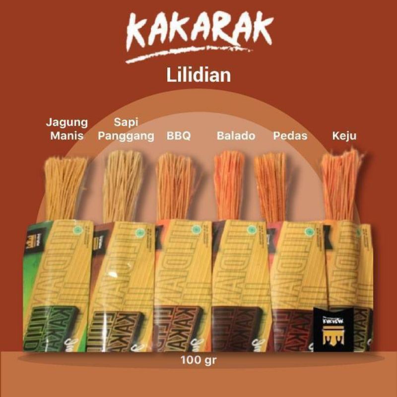 

KAKARAK - LILIDIAN 100gr varian rasa