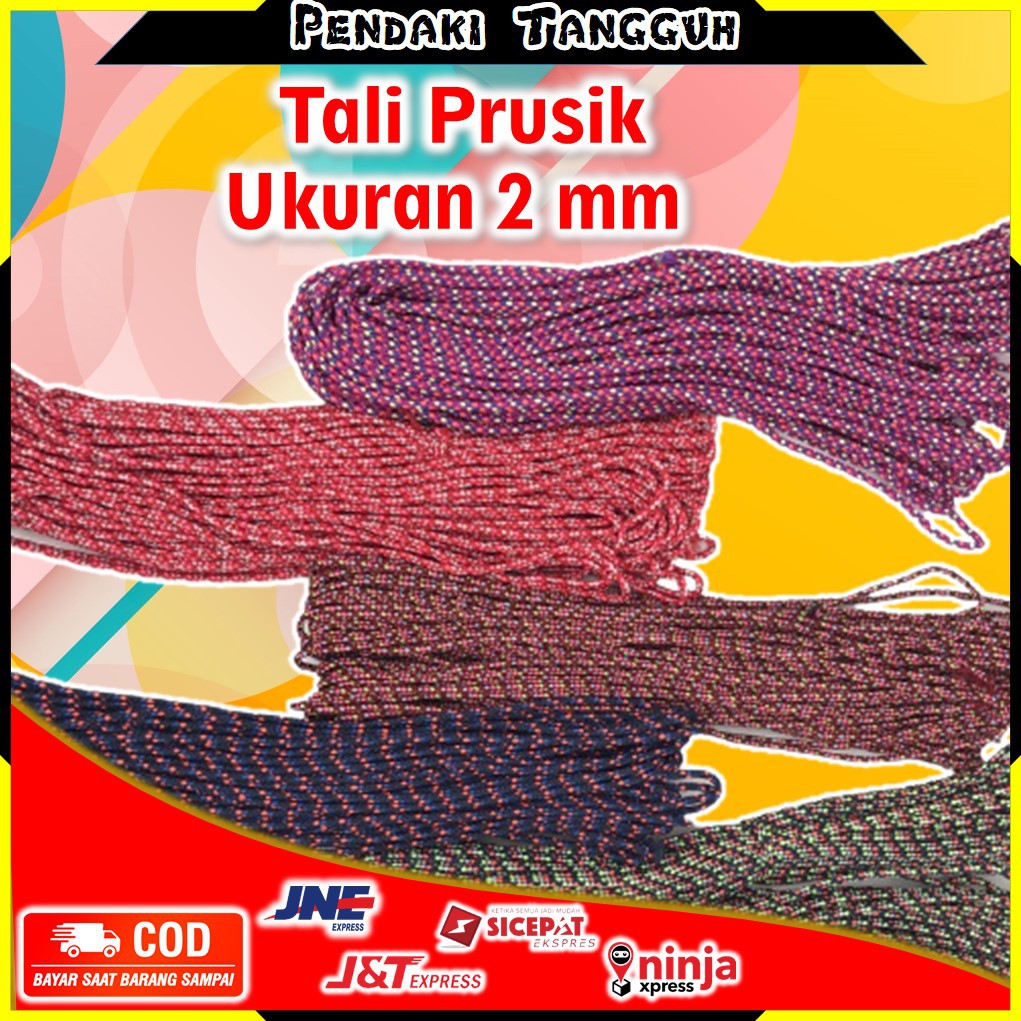 

Tali Prusik Tali Paracord Pusrik Ukuran 2 Mm Untuk Gelang Flaysheet Tenda