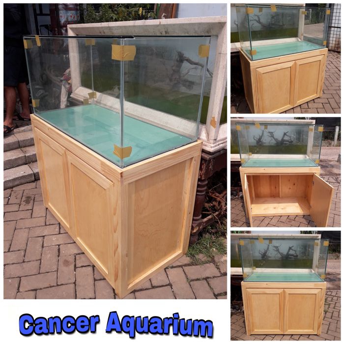 Aquarium Kaca dan Kabinetnya ( 100x50x50 ) 8MM