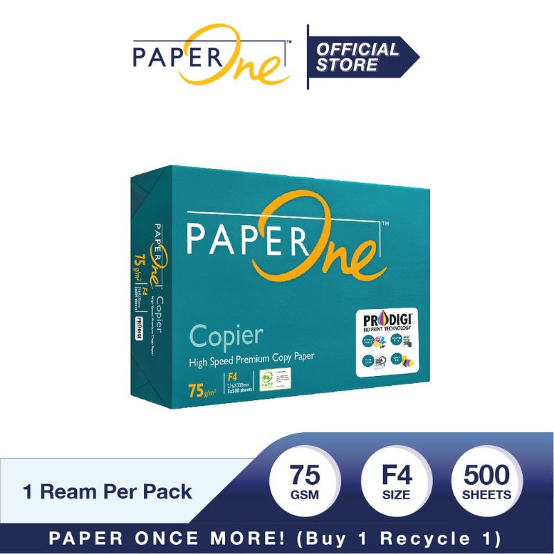 

Kertas HVS Paper One F4 75 gram ( 1rim )