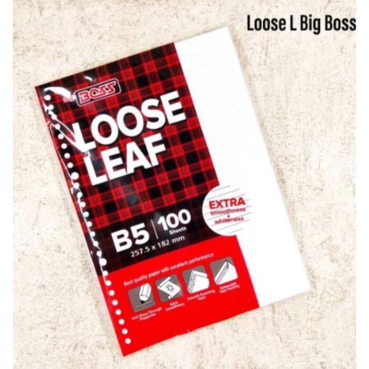 

LOOS LEAF B5 isi 100 lembar