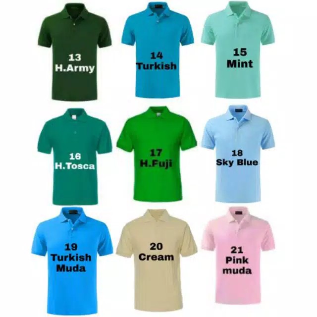 Noveli wear - Kaos kerah pria | polo shirt lengan pendek polos seragam | kaos murah grosir size M L XL XXL