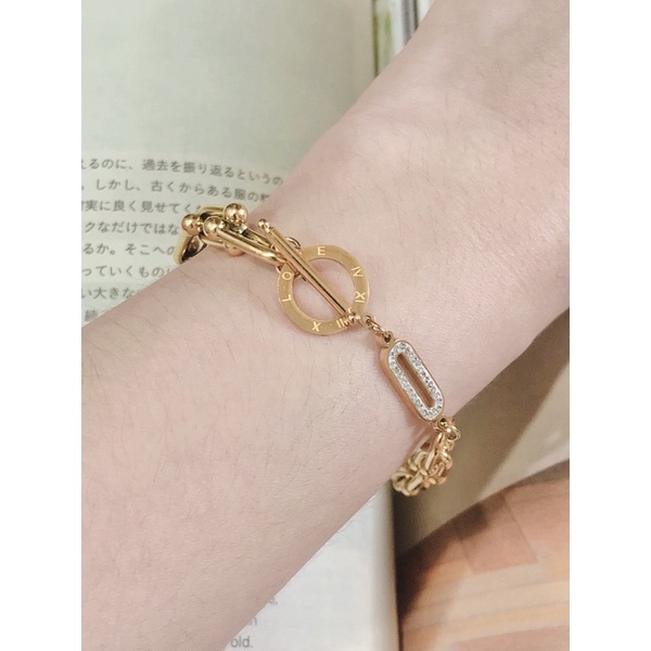 Gelang Rantai Fashion Eleanor Titanium RS108