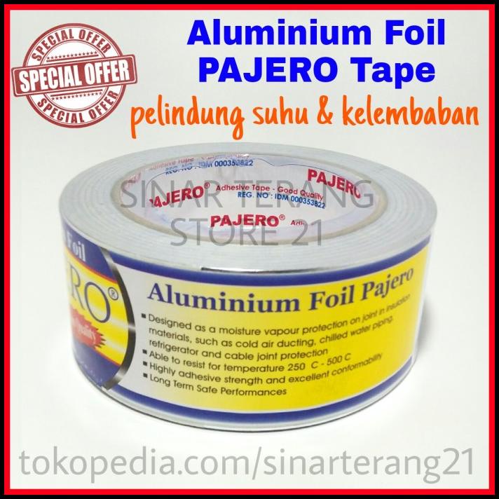 Jual Isolasi Aluminium Foil Pajero Tape Lakban Solasi Ac Tahan Anti Panas Shopee Indonesia 9584