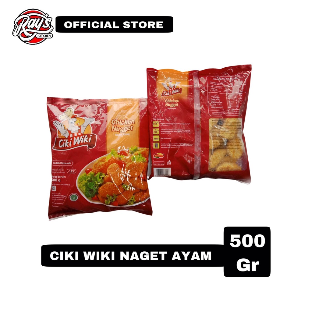 

Ciki Wiki Naget Ayam 500gr - Makanan Beku Nugget Chicken 500gr
