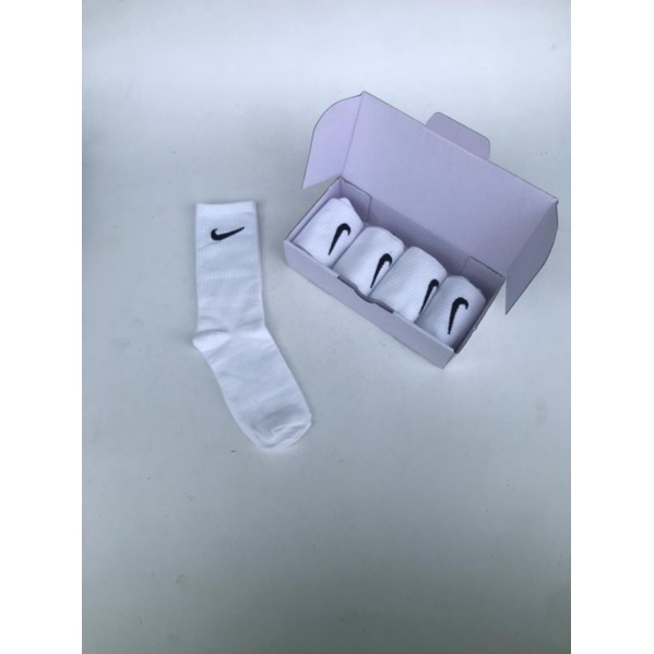 Kaos kaki nike putih sebetis Isi 4