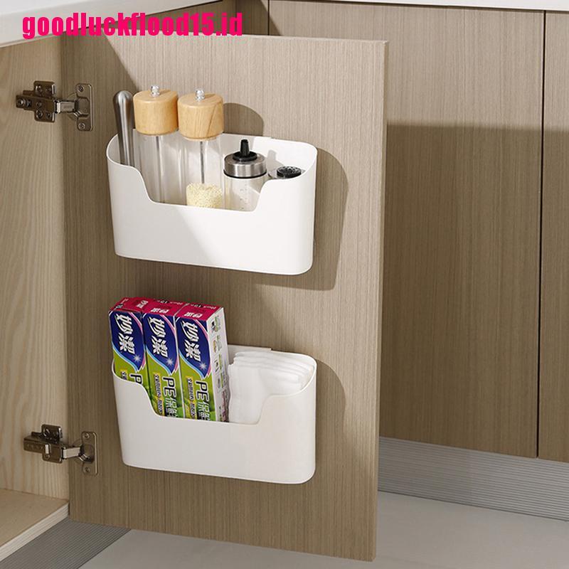 {LUCKID}Wall Mounted Storage Box Sundries Organizer Kitchen Cabinet Door Container Case