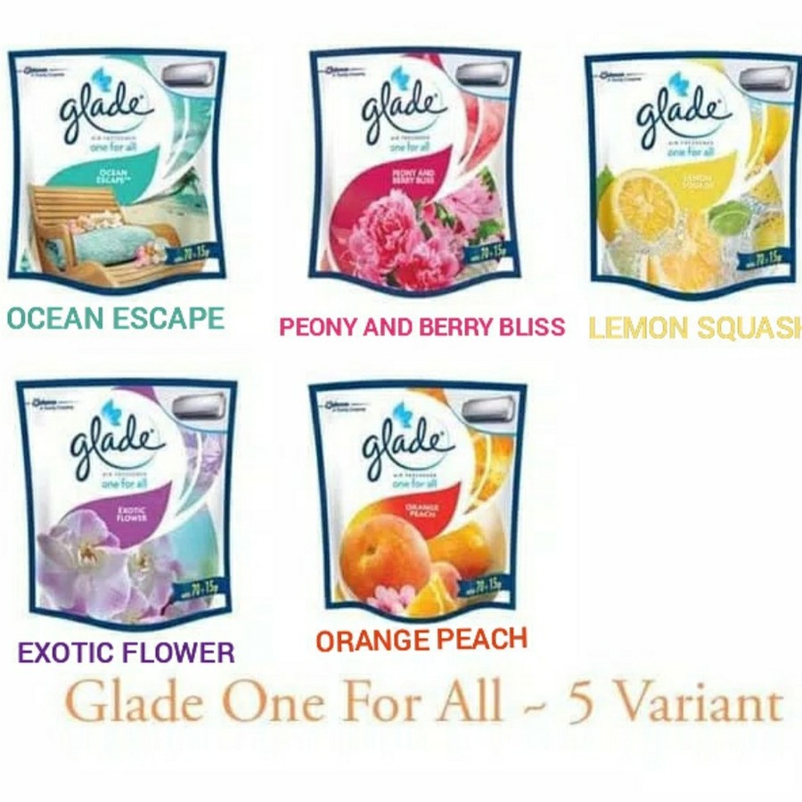 GLADE One For All Pengharum Ruangan Ocean Escape 70+15gr