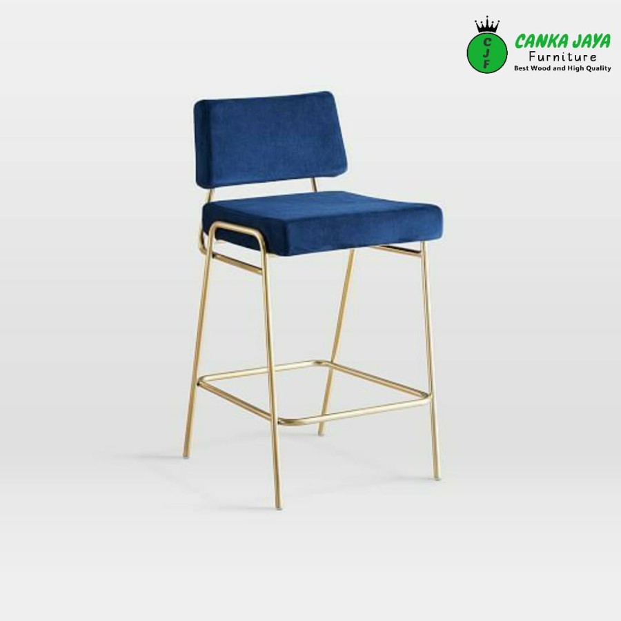 CANKA - Hollow Kursi Bar Tinggi 75cm Minimalis Besi Murah - Bar Stool