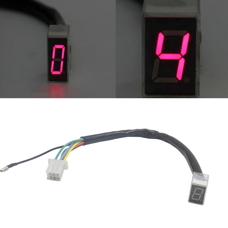 YXDV New Universal LED Digital Gear Indikator Indikator Motor Tampilan Sensor Lever Lever