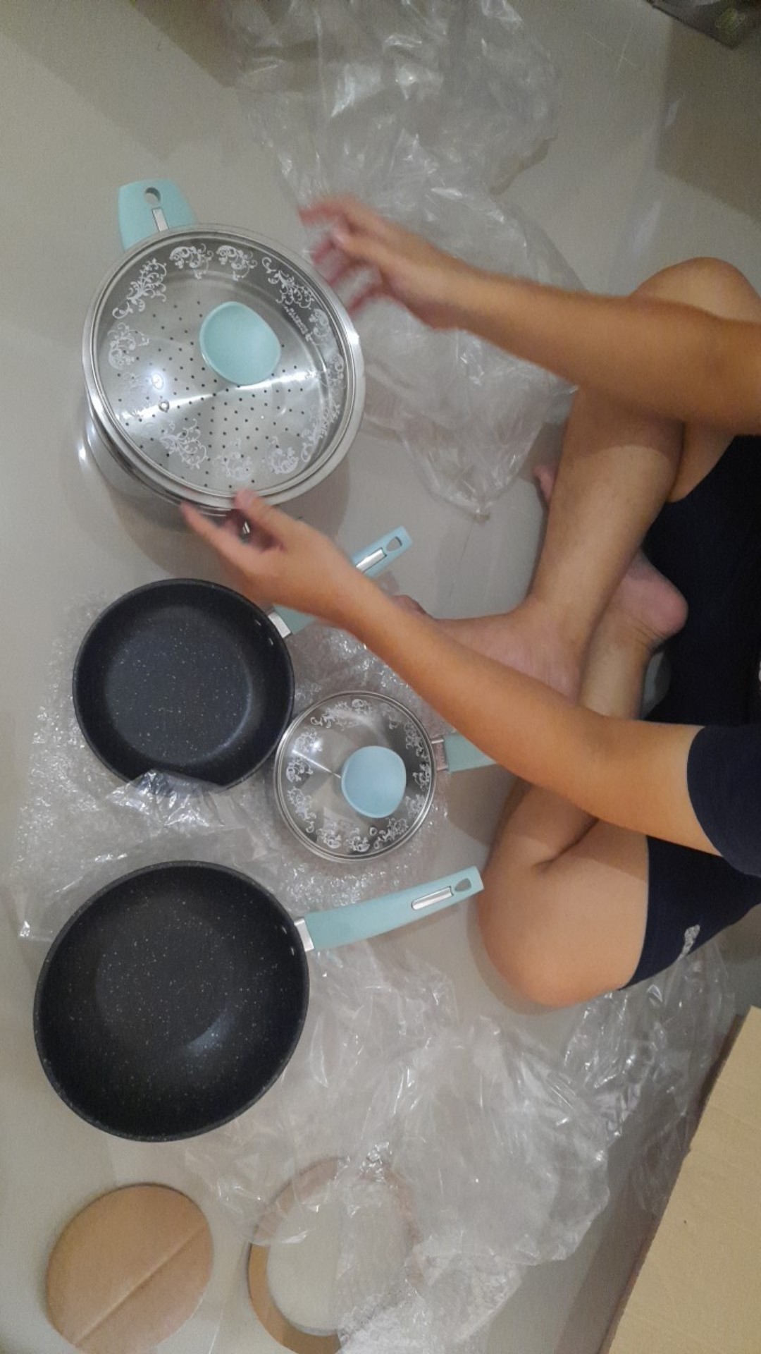 Wajan Set Induksi / Panci Set / 7pcs Cookware Set Supra - Turquoise