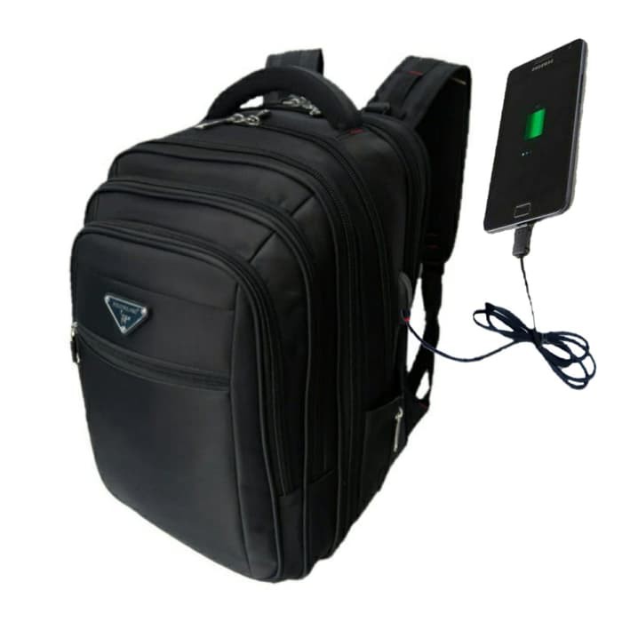 TAS RANSEL LAPTOP ORIGINAL POLO MILANO - Cokelat Tua