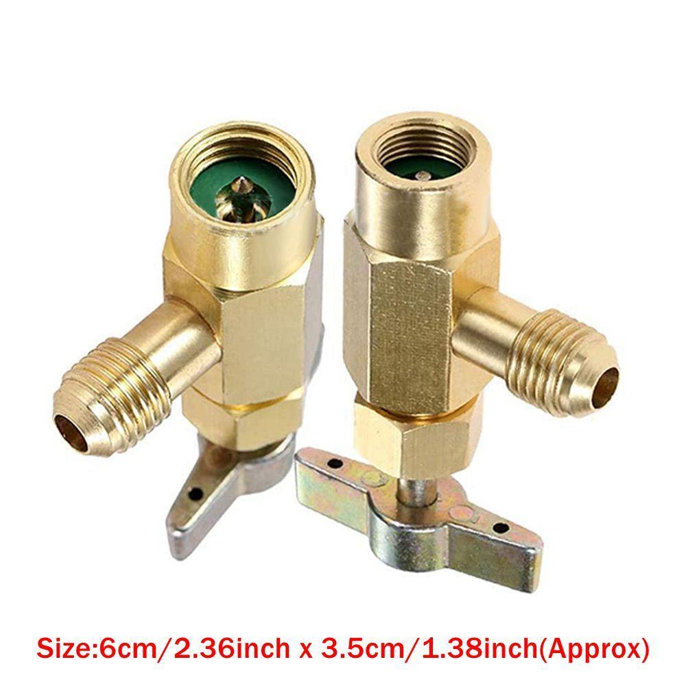 TOP R134a Self-Sealing Can Tap Alat Ac Kendaraan Bagian Kendaraan Kuningan Untuk Sealing Sendiri
