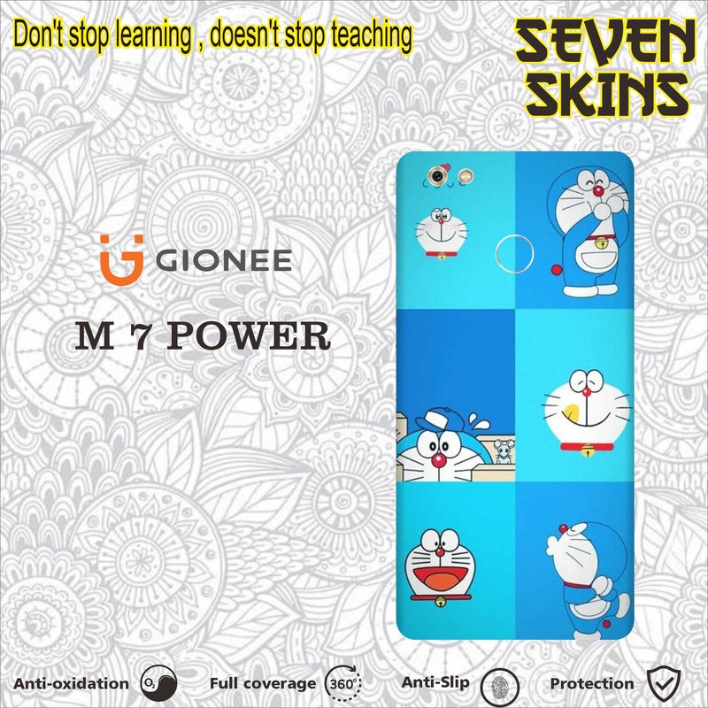 SKIN HANDPHONE DAPAT 2 PCS  GIONEE M 7 POWER DORAEMON