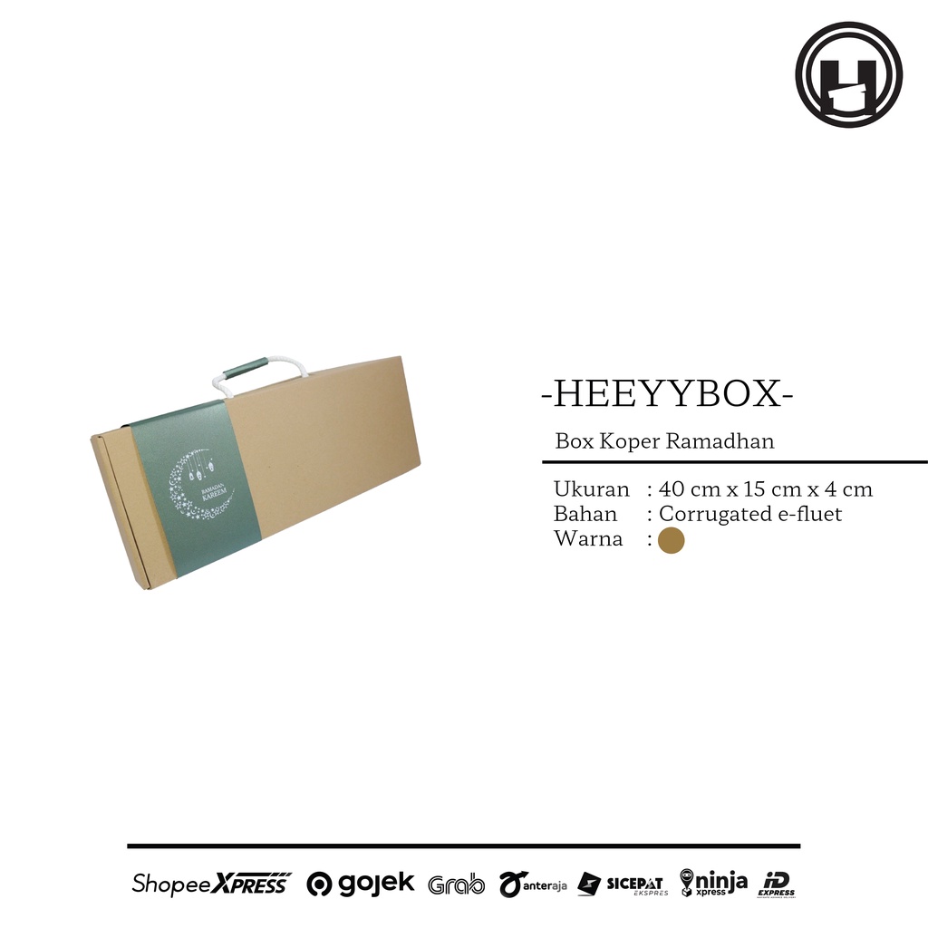 

box koper packaging unique special lebaran model kopwr siap dipakai earlock dengan sleeve included