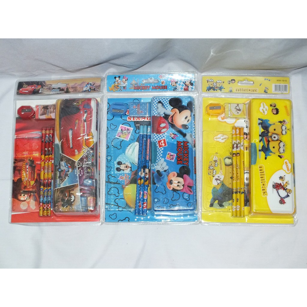 

Tempat Alat tulis Pensil Case Magnet paket set 6 in 1