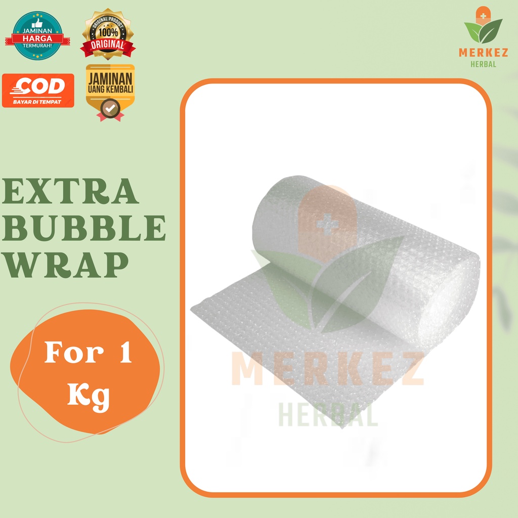 Extra Bubble Wrap Tambahan Packing + Garansi Produk