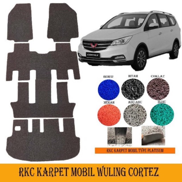 Karpet Mobil Wuling CORTEZ / Karpet wuling 1 Set + Bagasi Karpet Murah