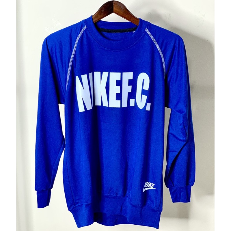 NIKE Sweater Blue Babyterry Size L Lokal