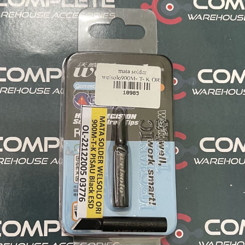 MATA SOLDER WELSOLO 900M-T-K PISAU BLACK ESD ORIGINAL