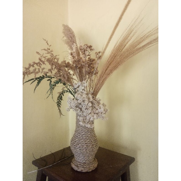 paket lengkap bunga dekorasi hiasan ruang tamu