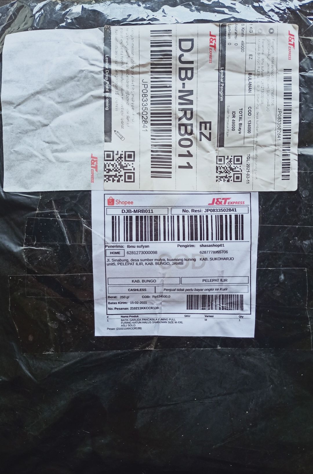 Batik Garuda Pancasila Kuning Full Furing Katun Halus Sragenan Size M-xxl Asli Solo