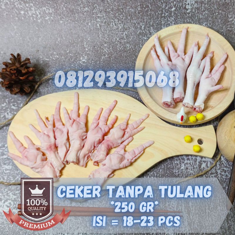 Ceker Ayam Tanpa Tulang Frozen Kualitas Premium Kemasan 250gr Sudah Bersih Dari Kuku Dan Tulang Shopee Indonesia