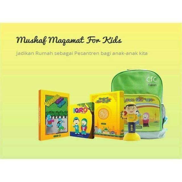 (Free Bonus Tas Backpack) Mushaf Maqamat for Kids Mmkids alquran pen Al qolam Maqomat original