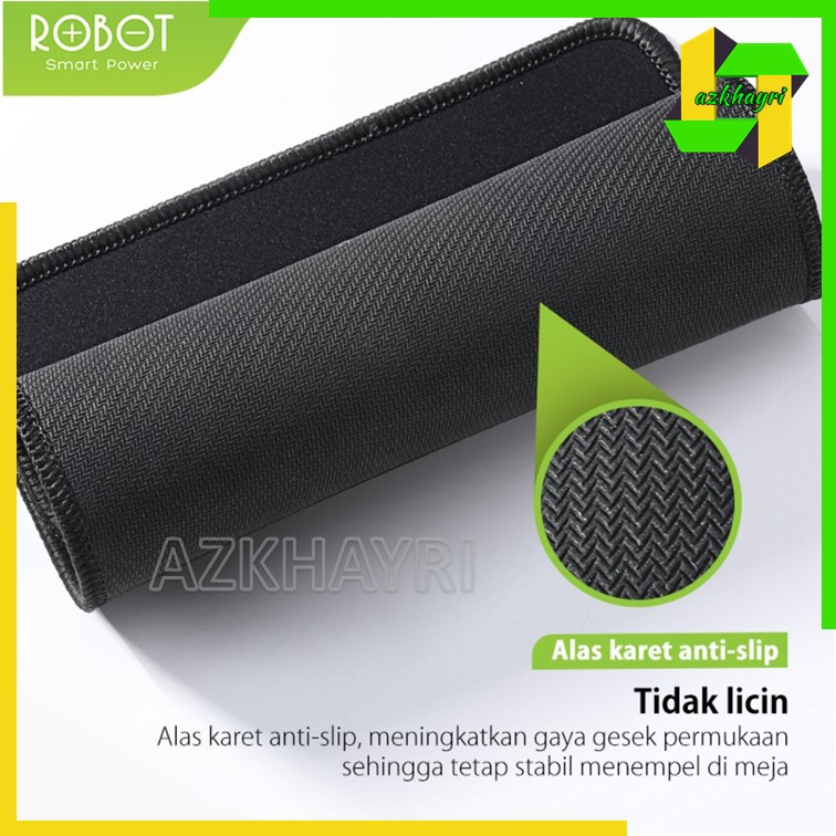 Mousepad Anti Slip ROBOT RP01 Gaming Polos Hitam Murah Rubber Original MP01