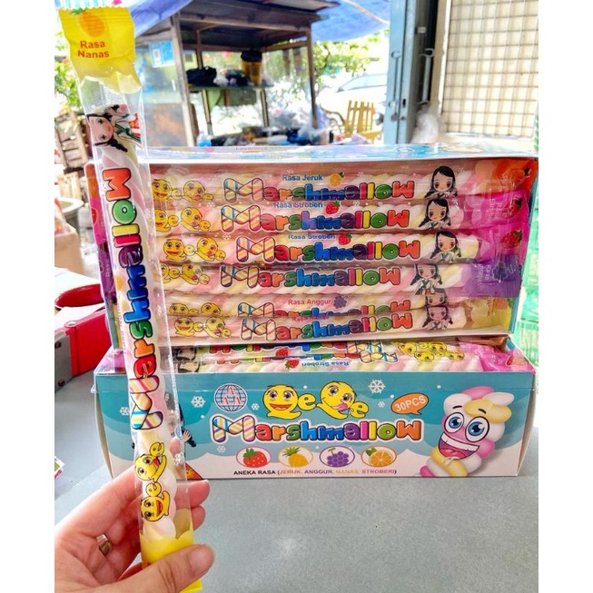 Yupi Marshmallow Panjang Box isi 30 Pcs (Best Seller)