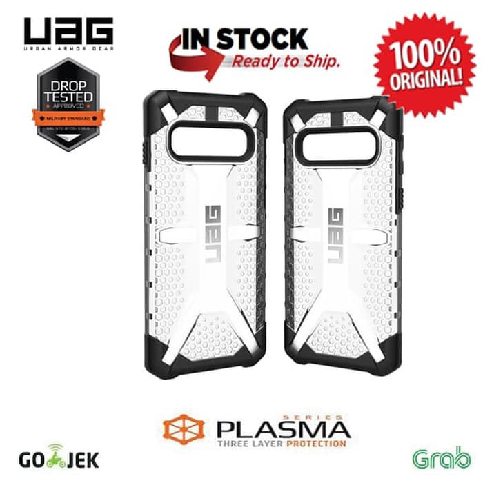 UAG Galaxy S10 Plus Case S10+ Plasma - Ice (Transparan)