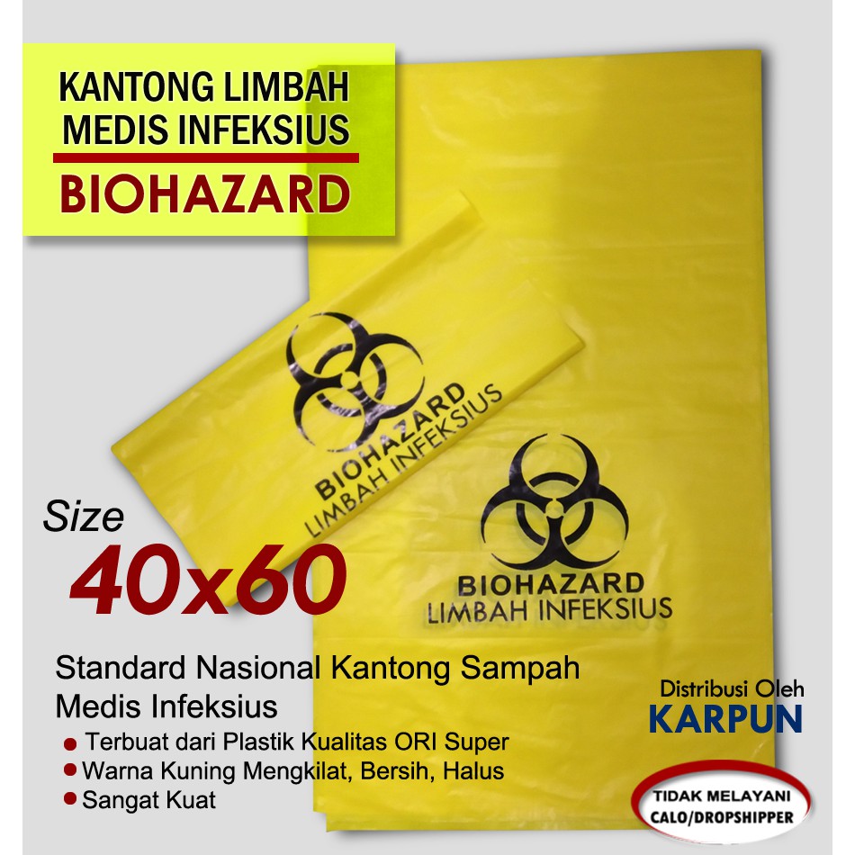  Kantong  Plastik  Sampah Kuning 40x60 Shopee Indonesia