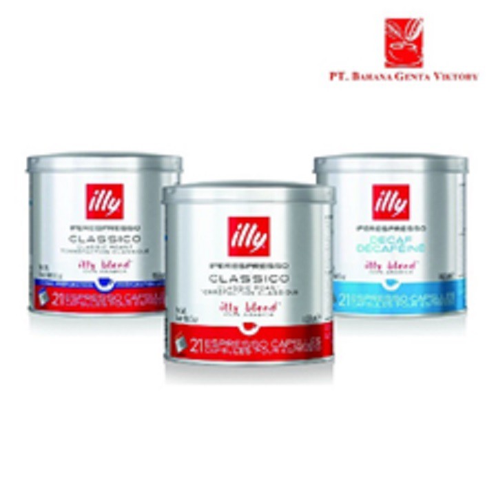 

Illy Coffee Capsule Espresso (Medium, Long, Decaff) Can @21pcs/can