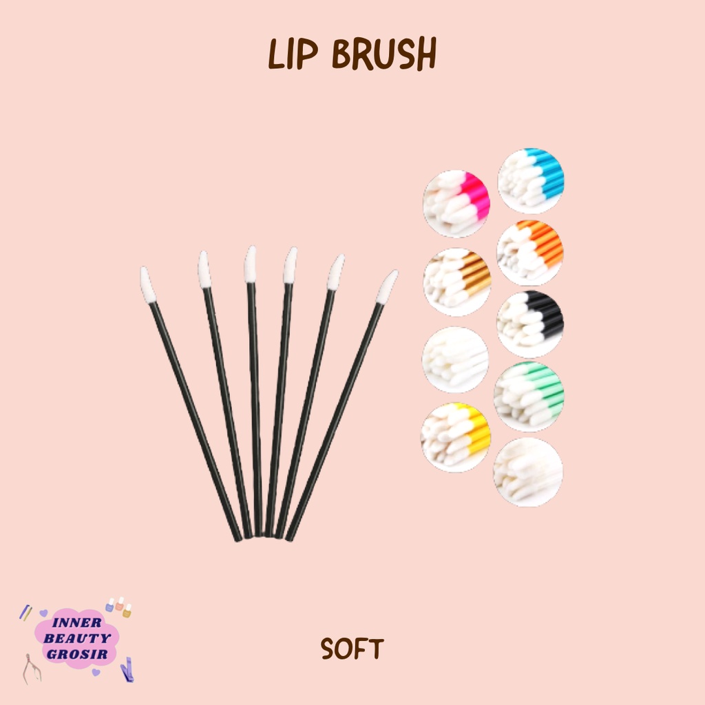 Lip Brush / Brush Lip Soft / Kuas Lipstik / Kuas Bibir / Lip Gloss Aplikator