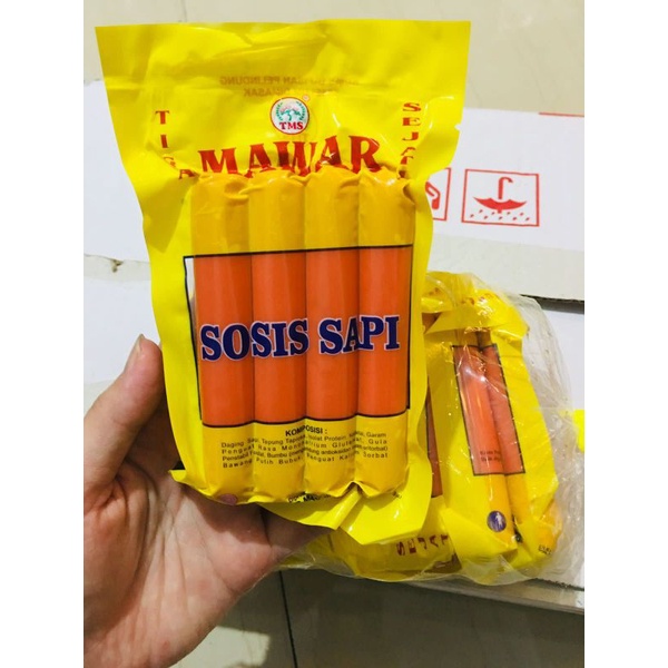 

Sosis Sapi Merk Mawar isi 4pcs