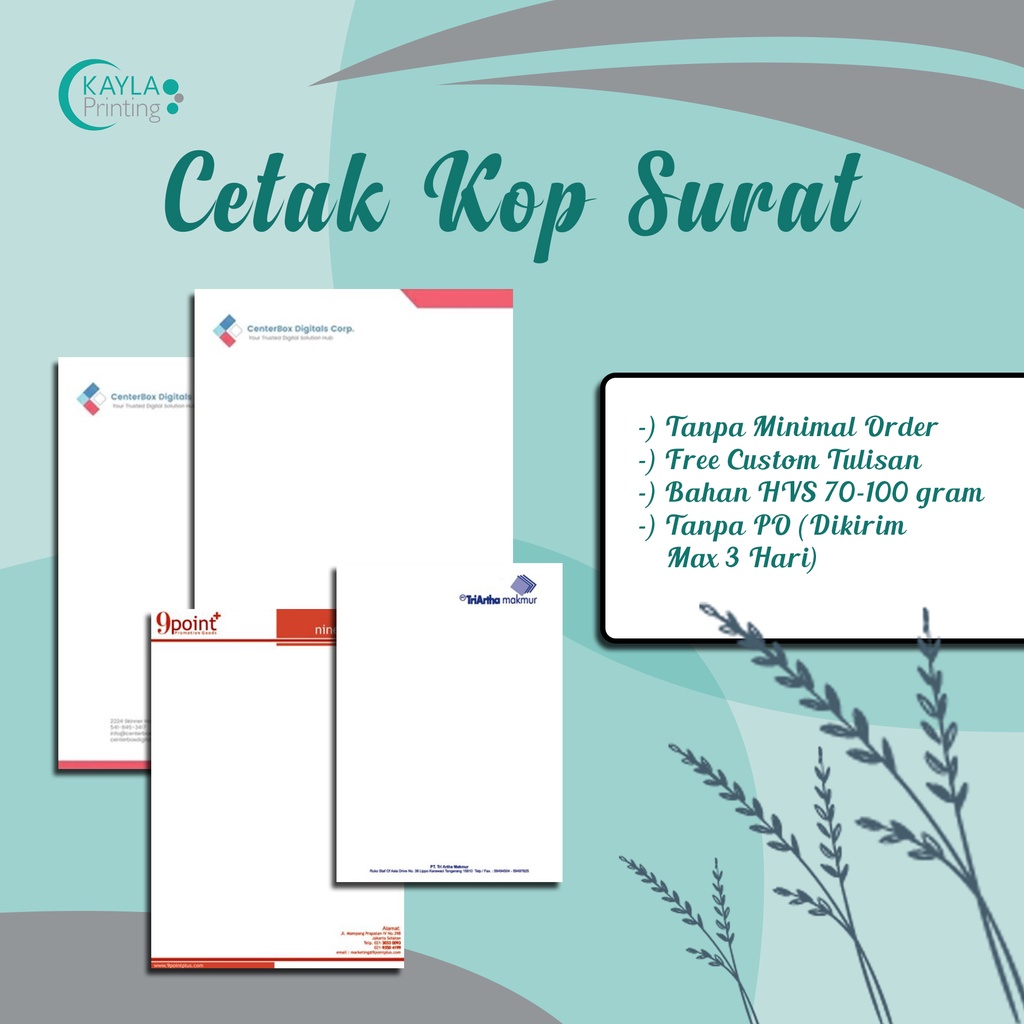 

Cetak Kop Surat Full Color