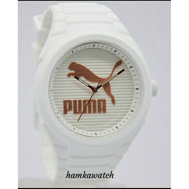 jam tangan / Watch_Id pria puma original PU103592017 white and gold