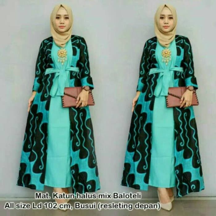 GAMIS BATIK PEKALONGAN BUSUI   GAMIS PESTA WANITA BATIK Murah