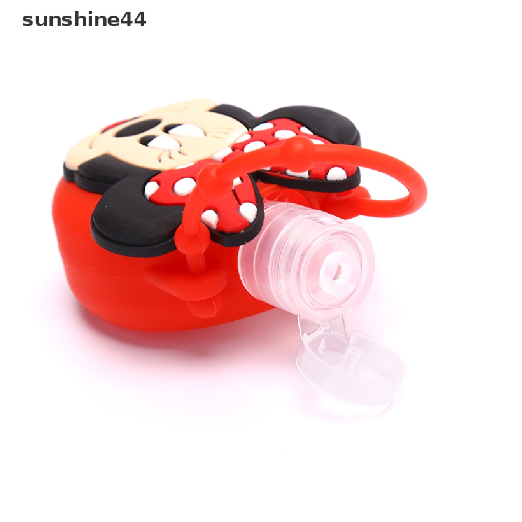 Sunshine Botol Bulat Kosong Motif Kartun Lucu Kapasitas 30ml Untuk Hand Sanitizer / Lotion