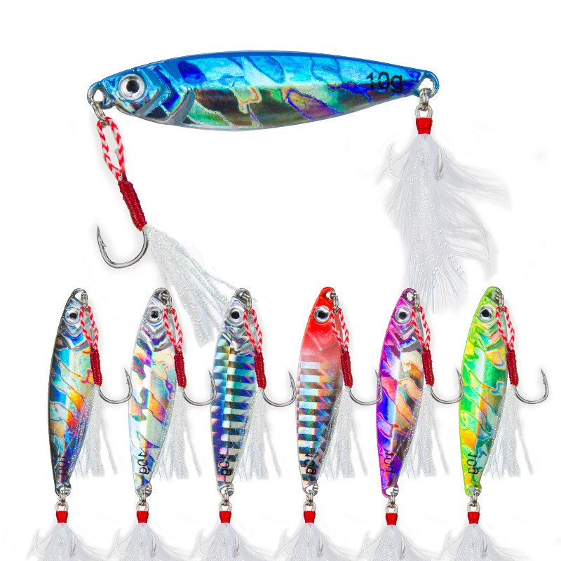 Umpan Pancing Jigging relix nusantara Umpan Pancing Buatan Metal Jig Trolling Lure Umpan Mancing Kail Pancing Spoon Lure Umpan Ikan tajiki Jig 1Pcs 10G/15G/20G Umpan Mancing pro z gawky Jig Slow Jig Alat Pancing Murah Alat Pancing