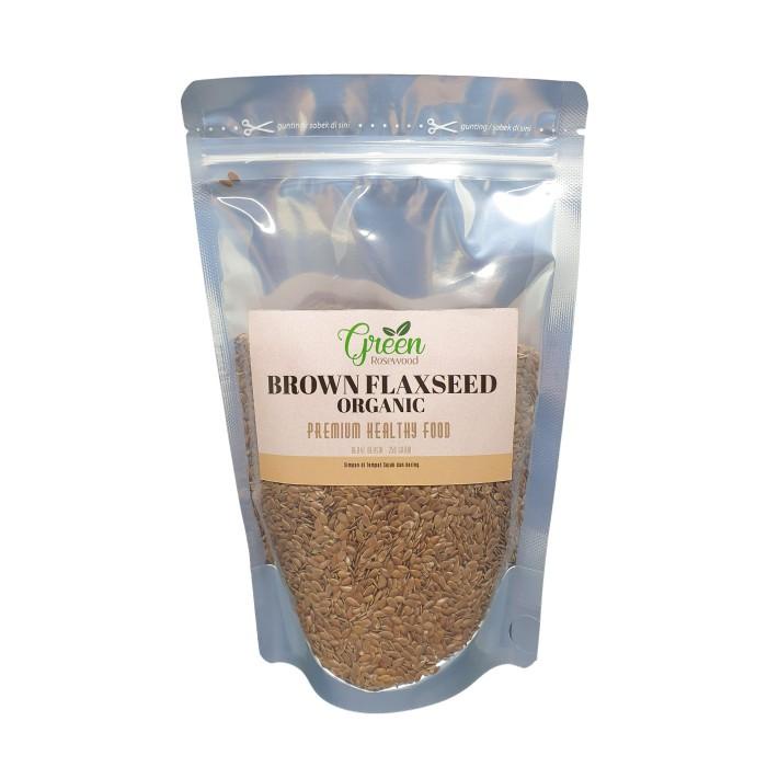 

Organic Brown Flaxseed 250 Gram Premium - Biji Rami 250 Gr - Flaxseeds