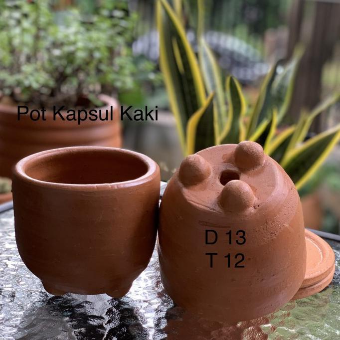Bagus Pot Terracota Kapsul Kaki Pot Tanah Liat Kapsul Kaki Pot Gerabah Kapsu - Donat Kaki Trendi