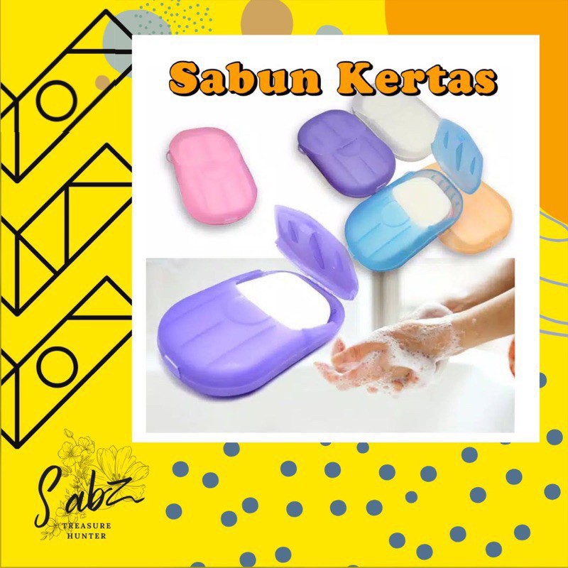 SABUN KERTAS ISI 20 / TRAVELING PAPER SOAP