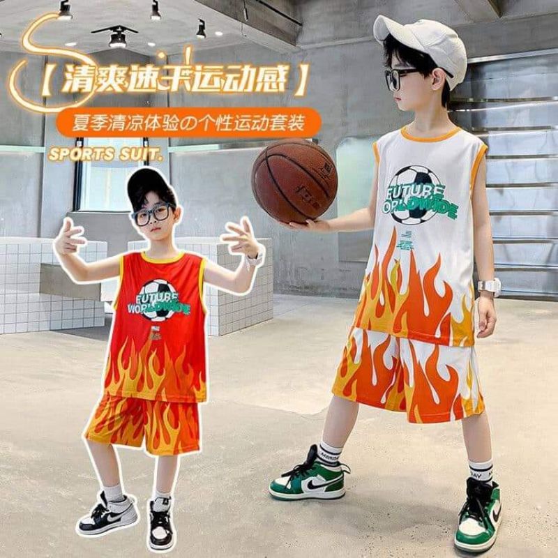 setelan anak laki laki sport style 5 tahun - 10 tahun import setelan olahraga anak laki laki setelan