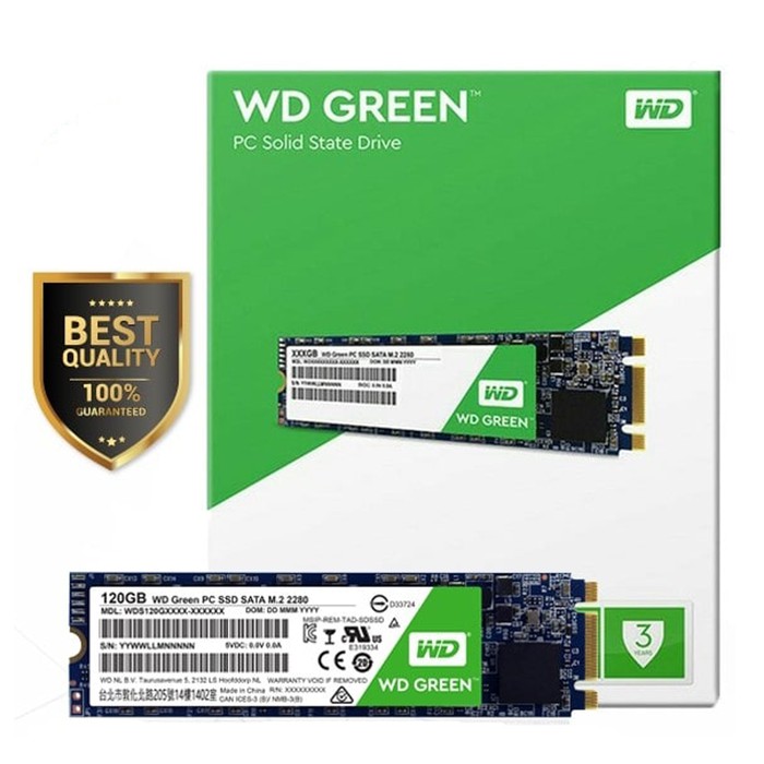 SSD WD GREEN M2 120GB RESMI WESTERN DIGITAL