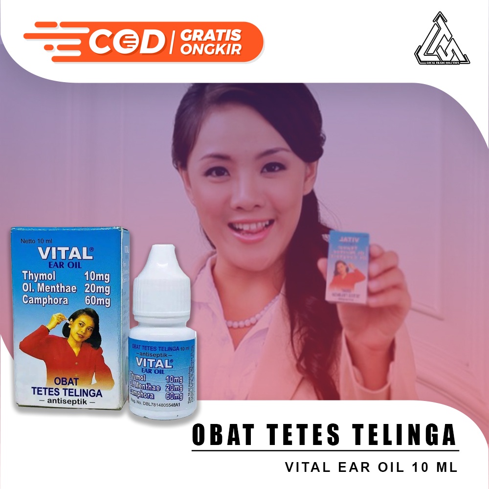 Vital Ear Oil Cairan Obat Tetes Telinga Antiseptik Peradangan Telinga 10ml