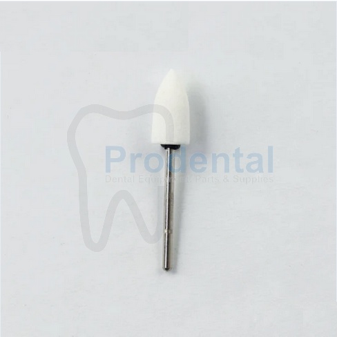 Dental Stone White / White Bur Stone Putih Mata Bur Poles Gigi (White D)