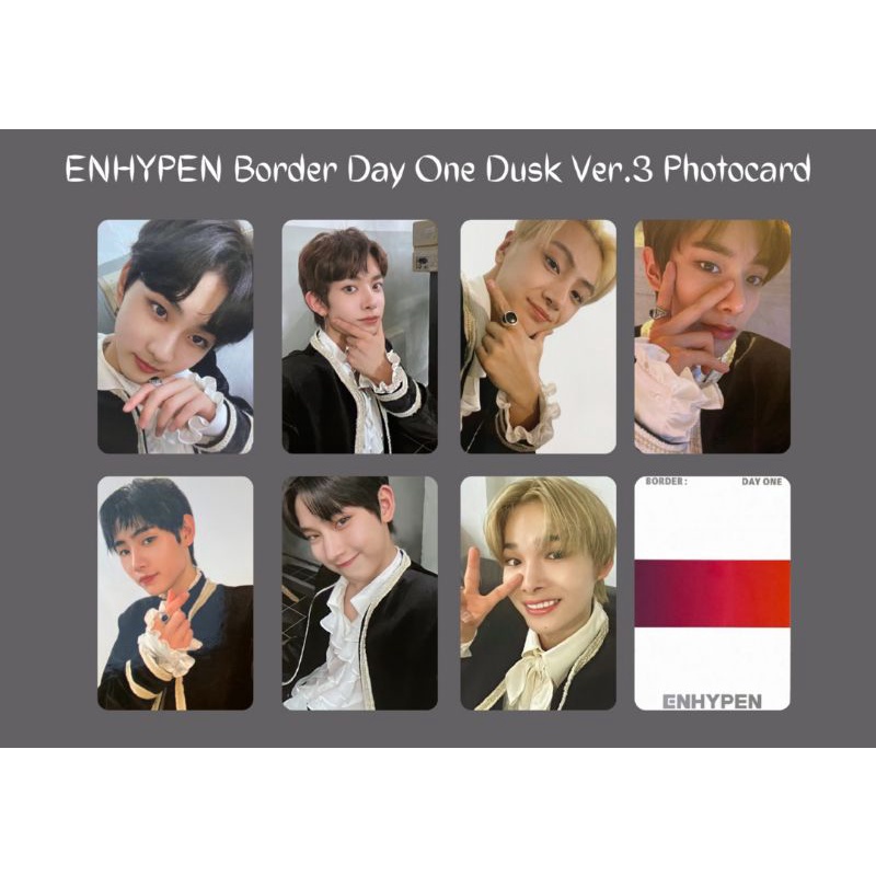 ENHYPEN Border Day One Dusk Ver Photocard / Pc (unofficial)